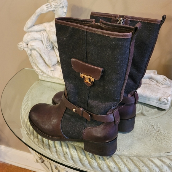 Tory Burch Leona Boots Size 9 #121 - Picture 16 of 17